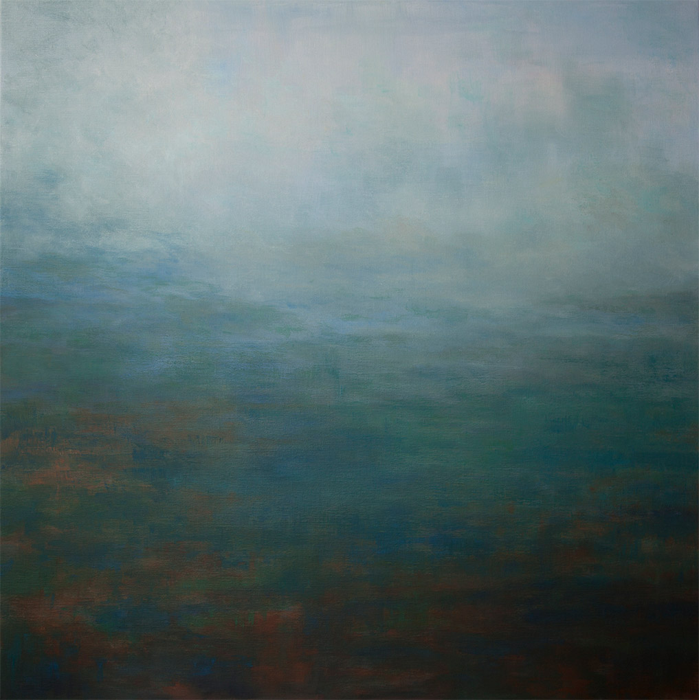 Blue Fog • 110 x 110 cm